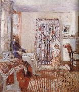 Edouard Vuillard The LuSaiEr sitting by the window oil